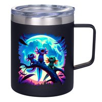 Axolotls Howl At Moon Axolotl Owner 12oz Stainless Steel Coffee Mug