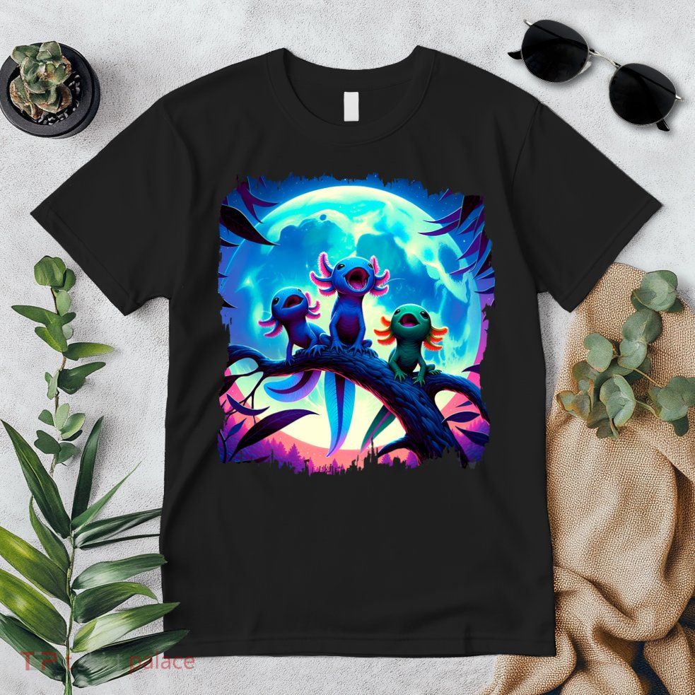 Axolotls Howl At Moon Axolotl Owner Premium T-Shirt