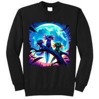 Axolotls Howl At Moon Axolotl Owner Tall Sweatshirt