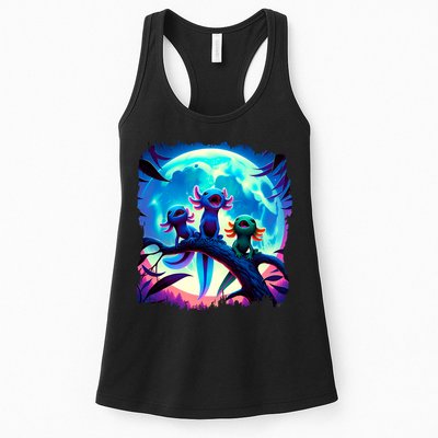 Axolotls Howl At Moon Axolotl Owner Womens Tank Top