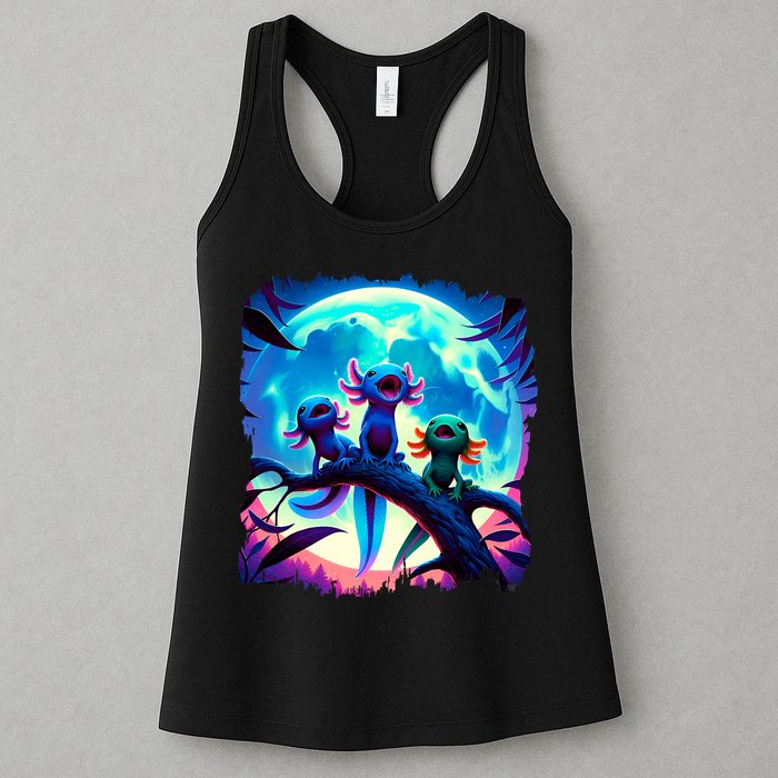 Axolotls Howl At Moon Axolotl Owner Womens Tank Top