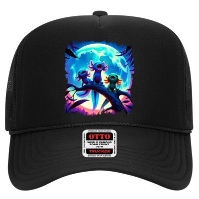 Axolotls Howl At Moon Axolotl Owner Trucker Hat