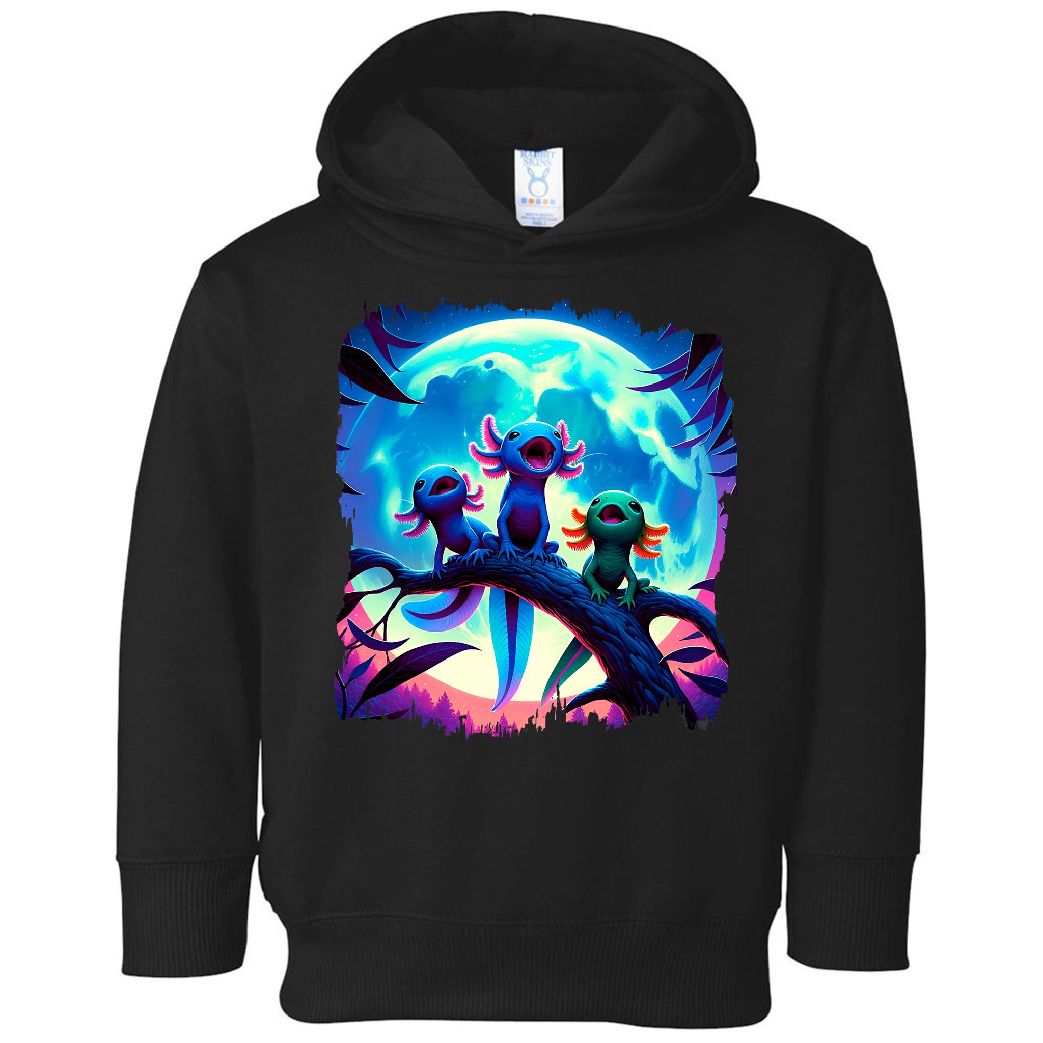 Axolotls Howl At Moon Axolotl Owner Toddler Hoodie