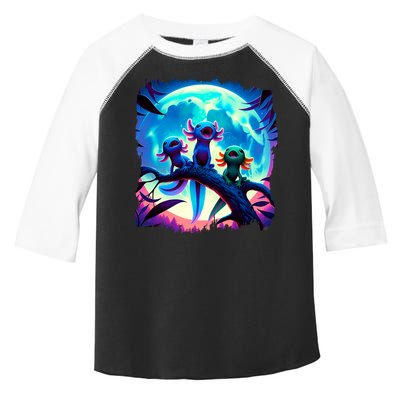 Axolotls Howl At Moon Axolotl Owner Toddler Fine Jersey T-Shirt
