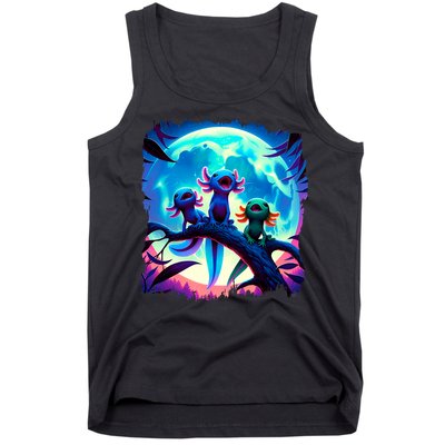 Axolotls Howl At Moon Axolotl Owner Tank Top