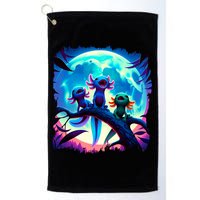 Axolotls Howl At Moon Axolotl Owner Golf Towel