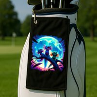 Axolotls Howl At Moon Axolotl Owner Golf Towel