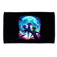 Axolotls Howl At Moon Axolotl Owner Microfiber Hand Towel