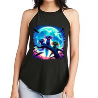 Axolotls Howl At Moon Axolotl Owner Women's Perfect Tri Rocker Tank