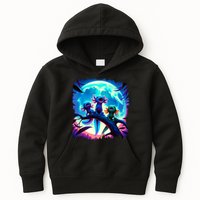 Axolotls Howl At Moon Axolotl Owner Kids Hoodie