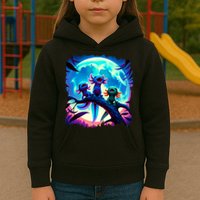 Axolotls Howl At Moon Axolotl Owner Kids Hoodie