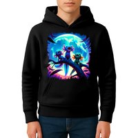 Axolotls Howl At Moon Axolotl Owner Kids Hoodie