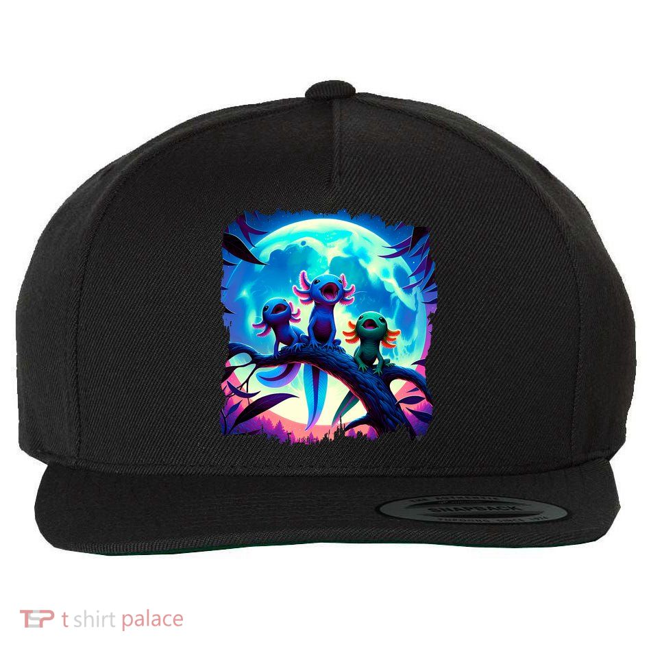 Axolotls Howl At Moon Axolotl Owner Wool Snapback Cap