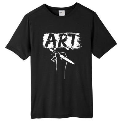 Art Handart Artist Painting Awesome Funny Gift Tall Fusion ChromaSoft Performance T-Shirt