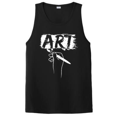 Art Handart Artist Painting Awesome Funny Gift PosiCharge Competitor Tank