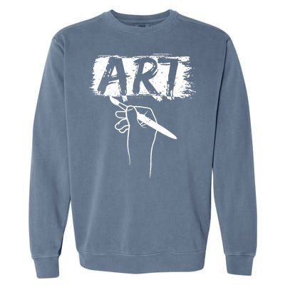 Art Handart Artist Painting Awesome Funny Gift Garment-Dyed Sweatshirt