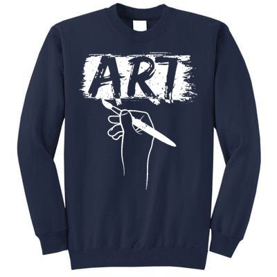 Art Handart Artist Painting Awesome Funny Gift Tall Sweatshirt