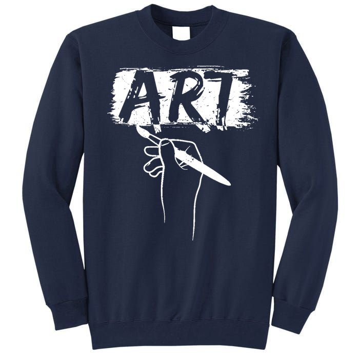 Art Handart Artist Painting Awesome Funny Gift Tall Sweatshirt