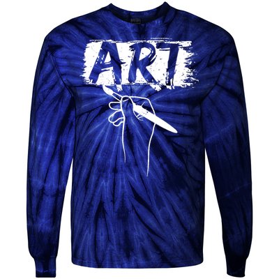 Art Handart Artist Painting Awesome Funny Gift Tie-Dye Long Sleeve Shirt