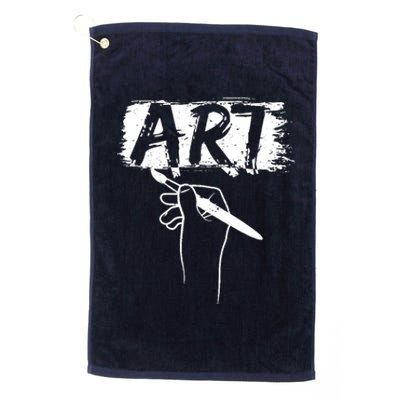 Art Handart Artist Painting Awesome Funny Gift Platinum Collection Golf Towel