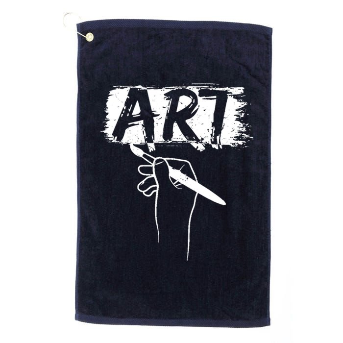 Art Handart Artist Painting Awesome Funny Gift Platinum Collection Golf Towel