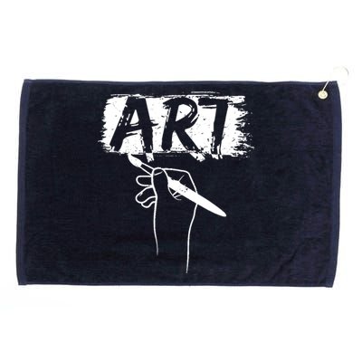 Art Handart Artist Painting Awesome Funny Gift Grommeted Golf Towel