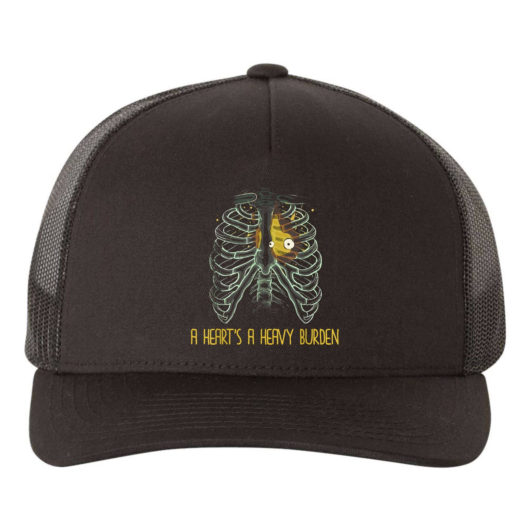 A HeartS A Heavy Burden Yupoong Adult 5-Panel Trucker Hat