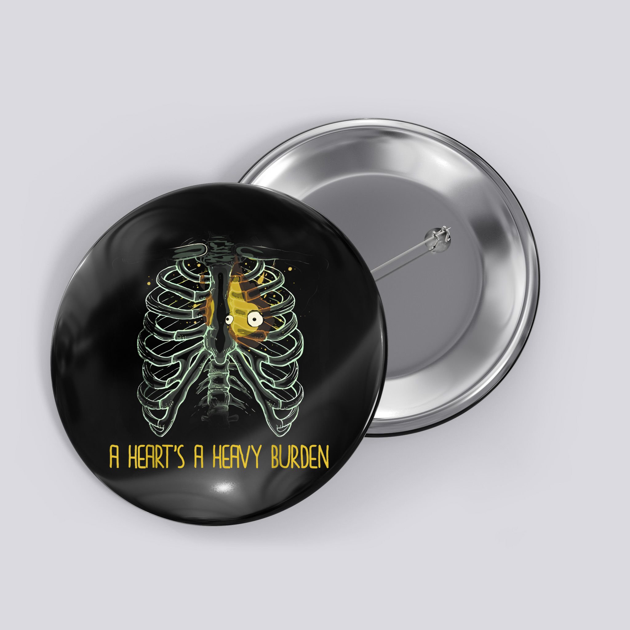 A HeartS A Heavy Burden Button