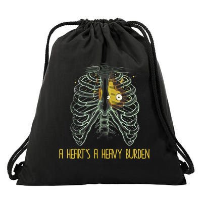 A HeartS A Heavy Burden Drawstring Bag