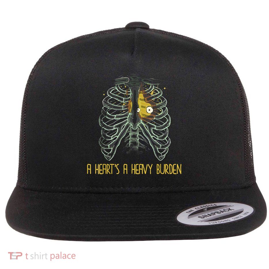 A HeartS A Heavy Burden Flat Bill Trucker Hat