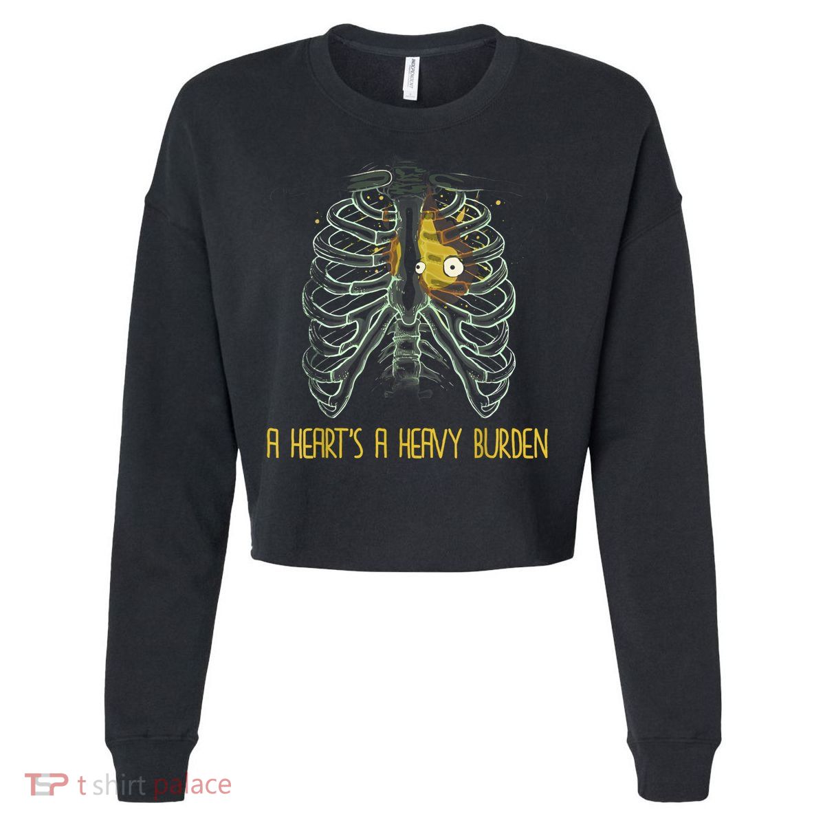 A HeartS A Heavy Burden Cropped Pullover Crew