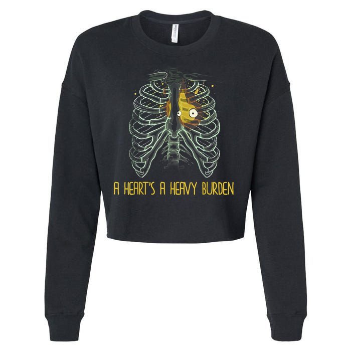 A HeartS A Heavy Burden Cropped Pullover Crew