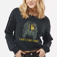 A HeartS A Heavy Burden Cropped Pullover Crew