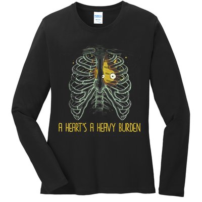 A HeartS A Heavy Burden Ladies Long Sleeve Shirt