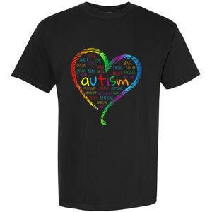 Autism Heart Autism Awareness proud Autism Mom Gifts Family Garment-Dyed Heavyweight T-Shirt