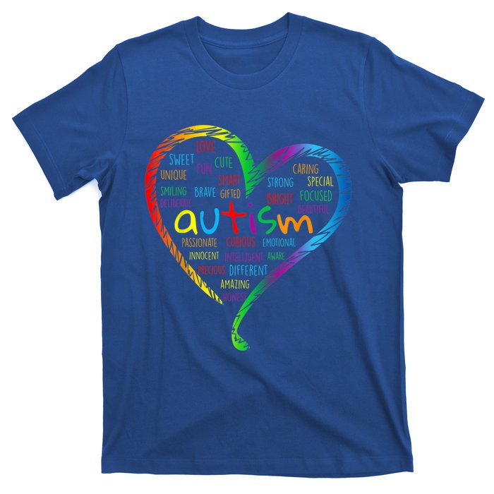 Autism Heart Autism Awareness proud Autism Mom Gifts Family T-Shirt