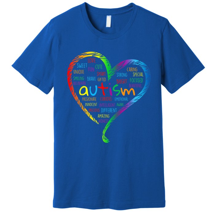 Autism Heart Autism Awareness proud Autism Mom Gifts Family Premium T-Shirt