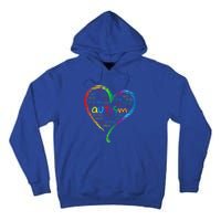 Autism Heart Autism Awareness proud Autism Mom Gifts Family Tall Hoodie