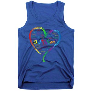 Autism Heart Autism Awareness proud Autism Mom Gifts Family Tank Top