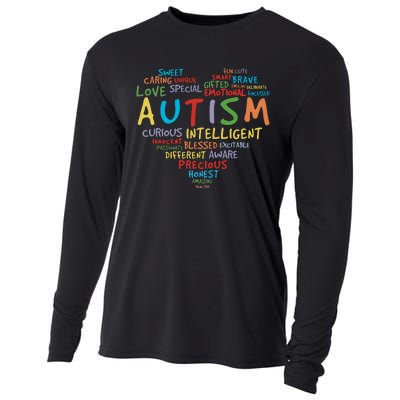 Autism Heart Autism Awareness Autism Mom Autism Supporter Cooling Performance Long Sleeve Crew