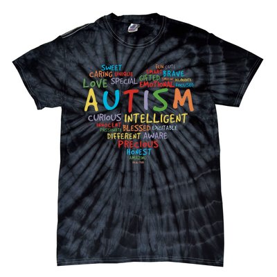 Autism Heart Autism Awareness Autism Mom Autism Supporter Tie-Dye T-Shirt