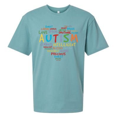 Autism Heart Autism Awareness Autism Mom Autism Supporter Sueded Cloud Jersey T-Shirt