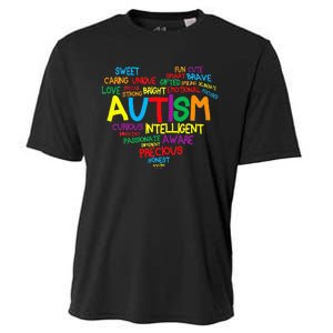 Autism Heart Autism Awareness proud Autism Mom Gifts Family Cooling Performance Crew T-Shirt