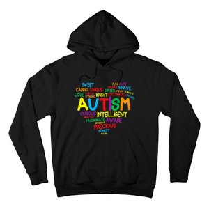 Autism Heart Autism Awareness proud Autism Mom Gifts Family Hoodie