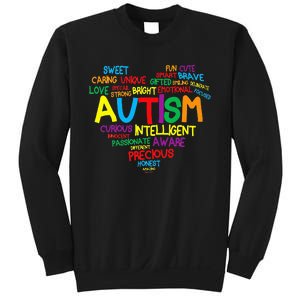 Autism Heart Autism Awareness proud Autism Mom Gifts Family Sweatshirt