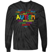 Autism Heart Autism Awareness proud Autism Mom Gifts Family Tie-Dye Long Sleeve Shirt