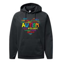 Autism Heart Autism Awareness proud Autism Mom Gifts Family Performance Fleece Hoodie