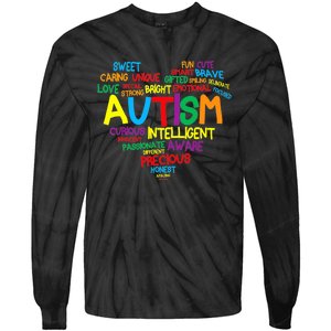 Autism Heart Autism Awareness proud Autism Mom Gifts Family Tie-Dye Long Sleeve Shirt