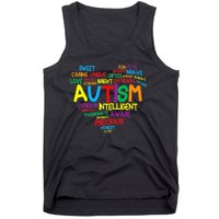 Autism Heart Autism Awareness proud Autism Mom Gifts Family Tank Top