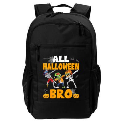 All Halloween Bro Dabbing Skeleton Jack O Lantern Daily Commute Backpack